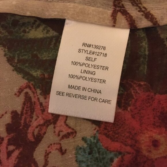 Daniel rainn Floral Ruffle Peplum Tank Top Size Small - Picture 7 of 8